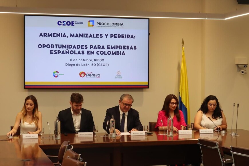 El Foro Empresarial España-Colombia promociona la inversión en el Eje Cafetero